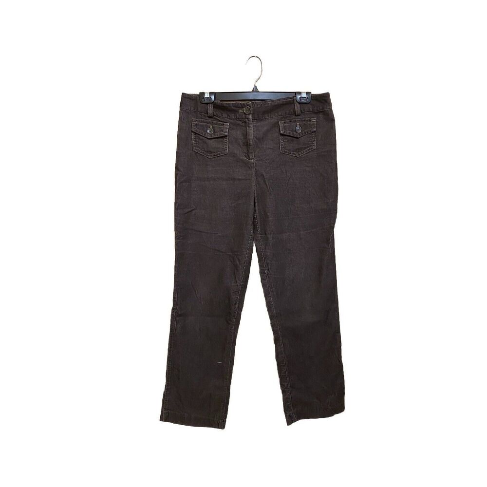 ANN TAYLOR MARGO BROWN CORDUROY  WOMEN PANTS SIZE 8